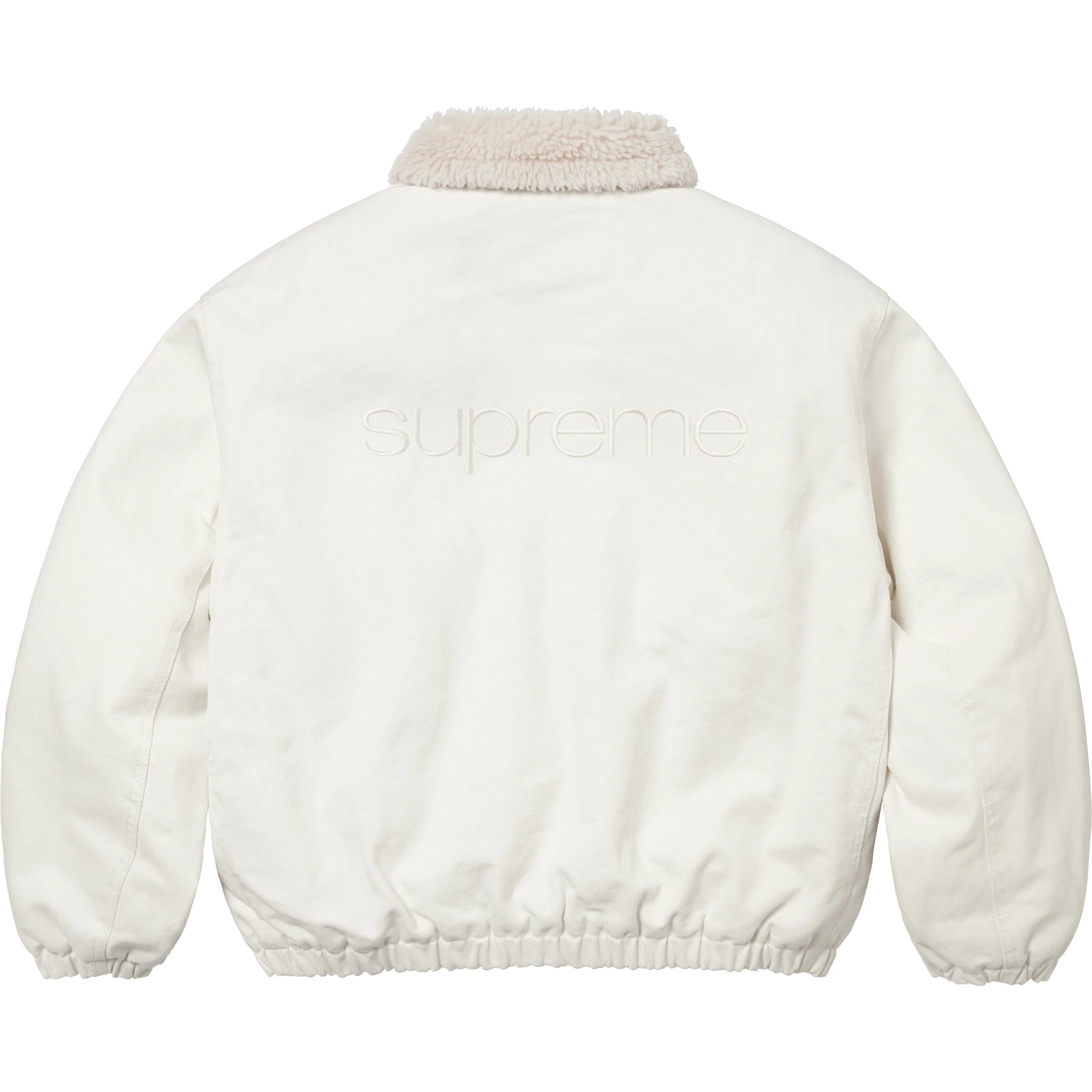 Faux Shearling Lined Bomber Jacket view 13